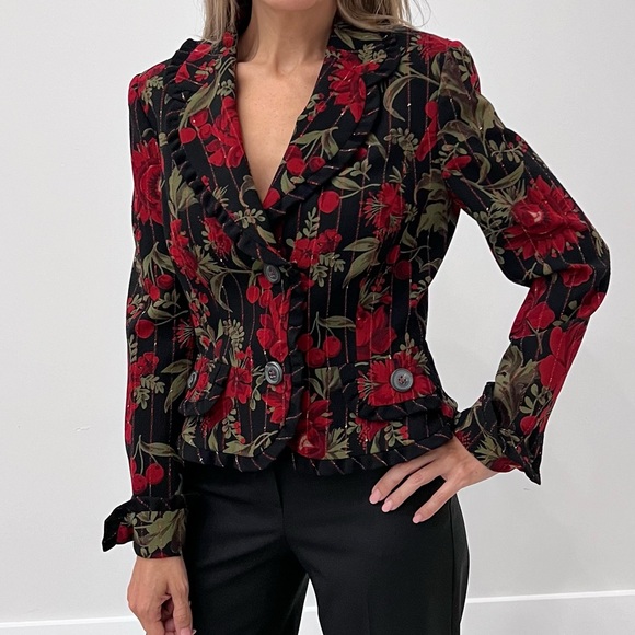 ESCADA flower/cherry jacket - Picture 3 of 8